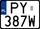 License plates of Poland, Special vehicles and motorcycles