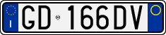 License plate of Italy, Cars (1994 year series)