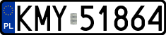 License plates of Poland, Regular car plates
