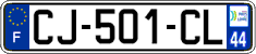 French license plate, SIV (ordinary)