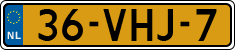 License plate of the Netherlands, Light Commercial Vehicles (1994 system)
