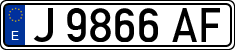 License plates of Spain, 1971 year series