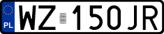License plates of Poland, Regular car plates