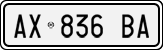 License plate of Italy, Cars (1994 year series)