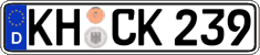 German license plate, Regular plates