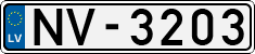 License plate of Latvia, Regular car plates