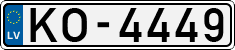 License plate of Latvia, Regular car plates