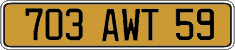 French license plate, FNI