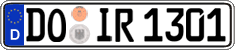 German license plate, Regular plates