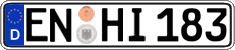 German license plate, Regular plates