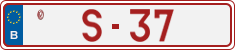 License plate of Belgium, Vanity Plates (2014)