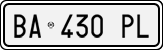 License plate of Italy, Cars (1994 year series)