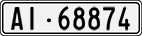License plate of Switzerland, Cars