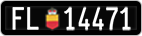 License plate of Liechtenstein, Cars