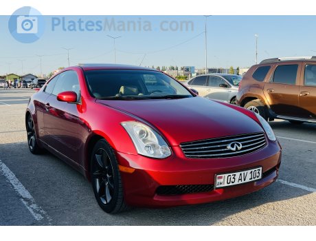 03 AV 103, Infiniti Q40/Q50/Q60/G-Series