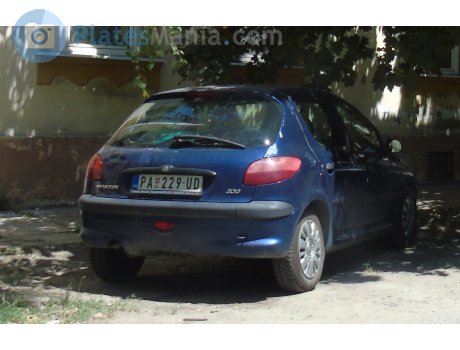 PA 229-UD, Peugeot 206