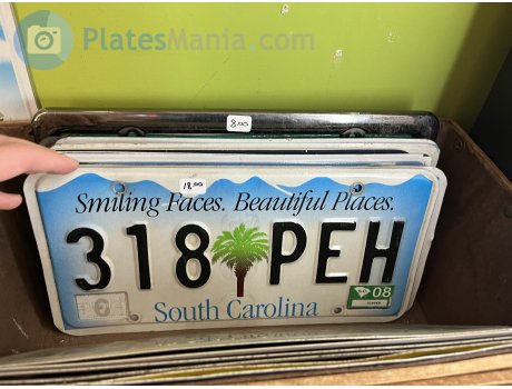318 PEH, License plate without vehicle