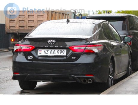43 AA 999, Toyota Camry