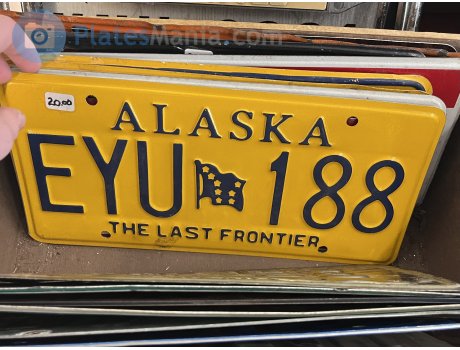 EYU 188, License plate without vehicle