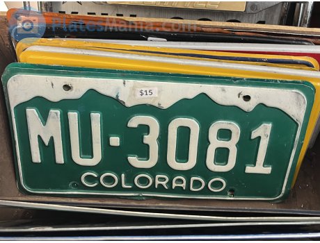 MU-3081, License plate without vehicle