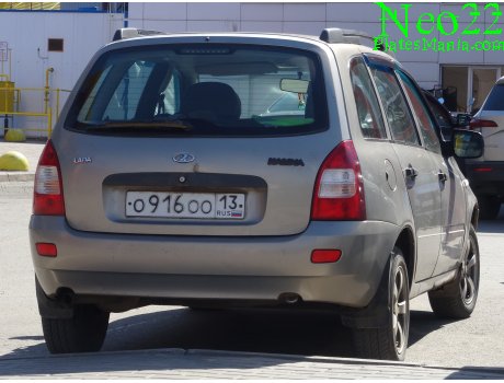 о916оо13, Lada (VAZ) 1117 Kalina