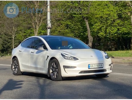 AA 3118 YA, Tesla Model 3