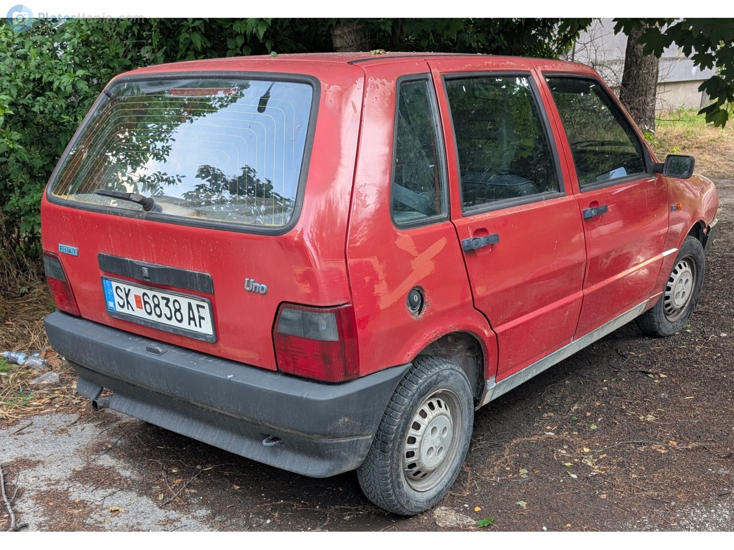 SK 6838 AF, FIAT Uno 1st gen 5-door Hatch (146), facelift, 1989–1995 (–2003 in some markets)