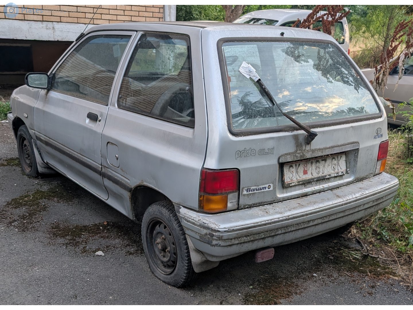 SK 167-GK, Kia Pride 1st gen 3-door Hatch (Y), 1987–2000