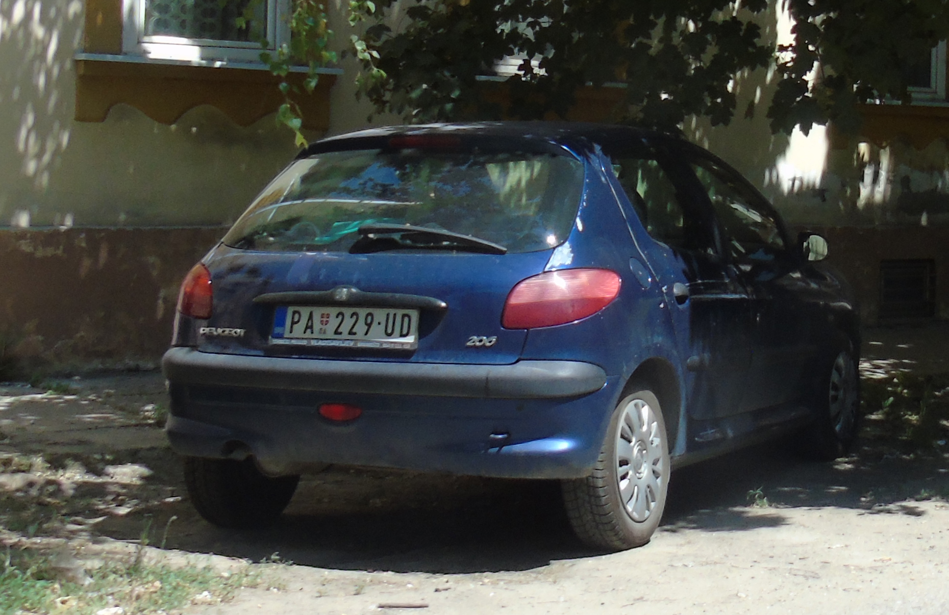 PA 229-UD, Peugeot 206 1st gen 5-door Hatch (T11), 1998–2009 (–2012 for IR-market)