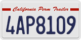 California, Trailers (1AB2345)