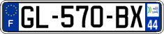 French license plate, SIV (ordinary)