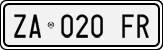License plate of Italy, Cars (1994 year series)