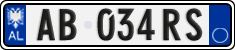 License plate of Albania, Cars (2011)