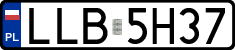 License plates of Poland, Regular car plates