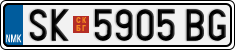 License plate of North Macedonia, Regular plates (2012)