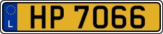 License plate of Luxembourg, 2003 year system