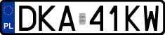 License plates of Poland, Regular car plates