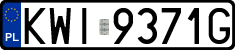 License plates of Poland, Regular car plates