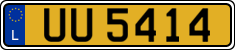 License plate of Luxembourg, 2003 year system
