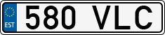 License plate of Estonia, Regular car plates