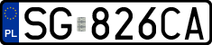 License plates of Poland, Regular car plates