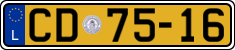 License plate of Luxembourg, Diplomatic