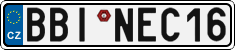 License plate of the Czech Republic, Vanity Plates
