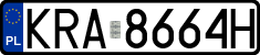 License plates of Poland, Regular car plates