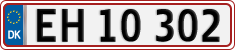 License plate of Denmark, Regular plates
