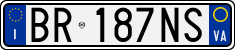 License plate of Italy, Cars (1994 year series)