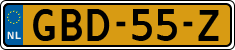 License plate of the Netherlands, Cars