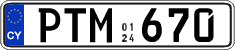 License plate of Cyprus, Regular plates