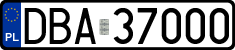 License plates of Poland, Regular car plates