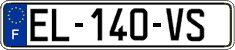 French license plate, SIV (ordinary)